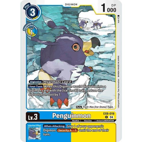 Digimon Card Code EX8-019 - Penguinmon - Digimon - Common