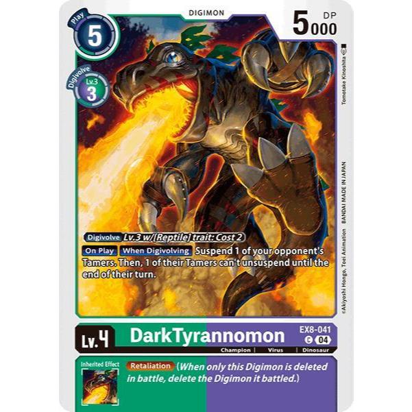 Digimon Card Code EX8-041 - DarkTyrannomon - Digimon - Common