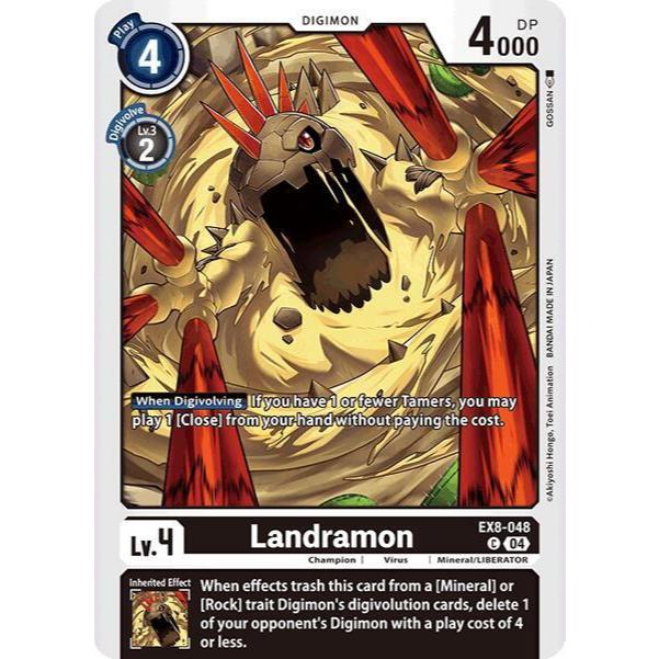 Digimon Card Code EX8-048 - Landramon - Digimon - Common