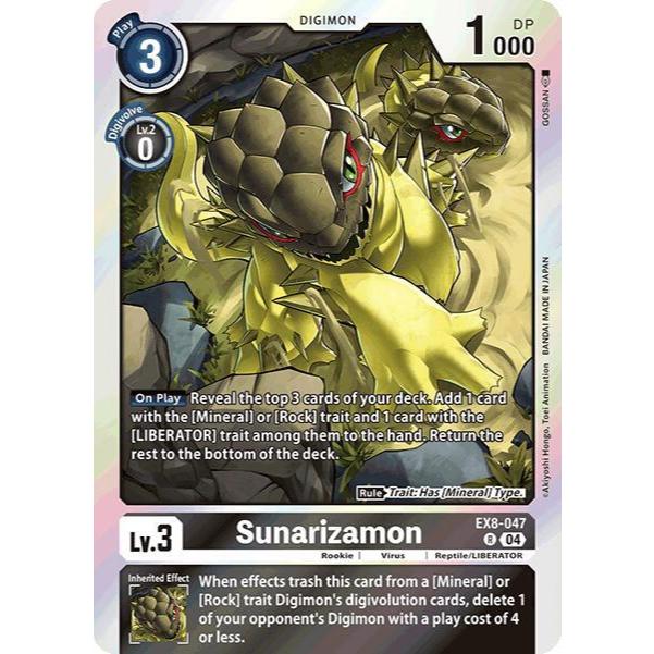 Digimon Card Code EX8-047 - Sunarizamon - Digimon - Rare