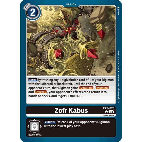 Digimon Card Code EX8-070 - Zofr Kabus - Option - ทั่วไป