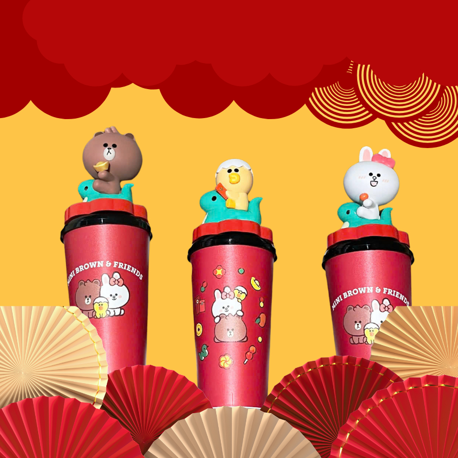 [ artoydeRose ] CGV SNAKE MINI BROWN Water Cup & FRIENDS 2025 ความจุ 945ml Lovely