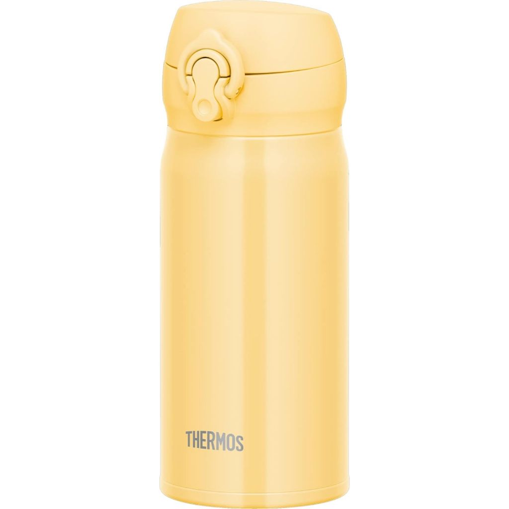 Thermos Vacuum Insulated Mobile Mug 350ml Cream Yellow, Removable Drinking Spout for Easy Cleaning, 