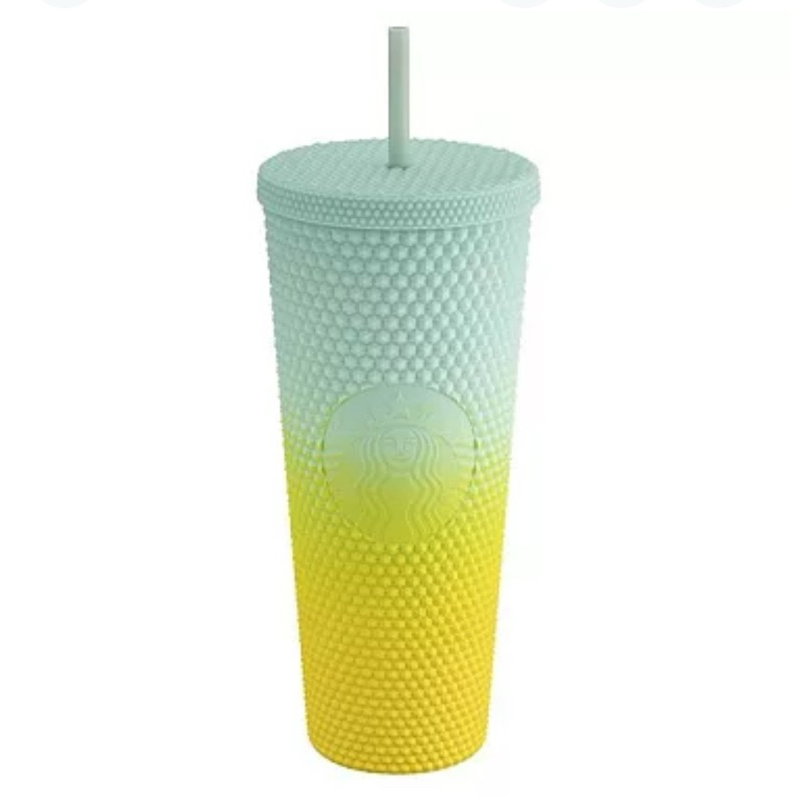 COLD CUP 24OZ (710ml) Bling-Matte Lemon Yellow to Biscay Green