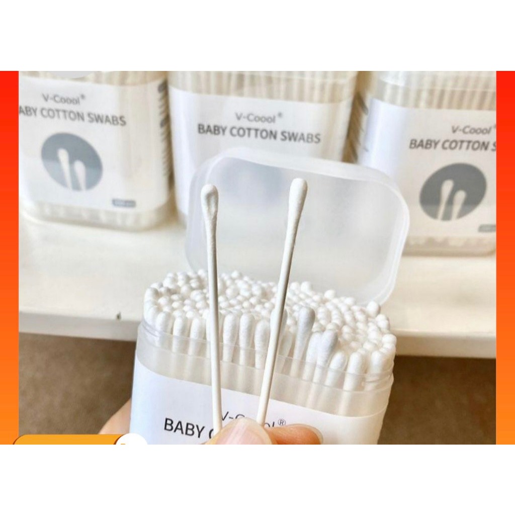 สําลีเด็ก V-Cool กล่อง 200 ชิ้น
