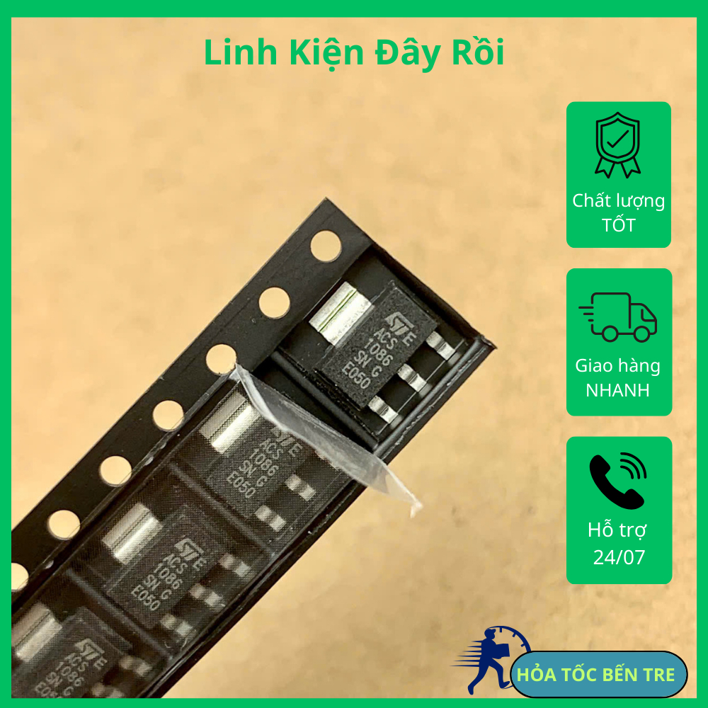 5 ผลิตภัณฑ์ ACS1086SN ACS1086S ACS108-6SN-TR SCR 600V 0.8A