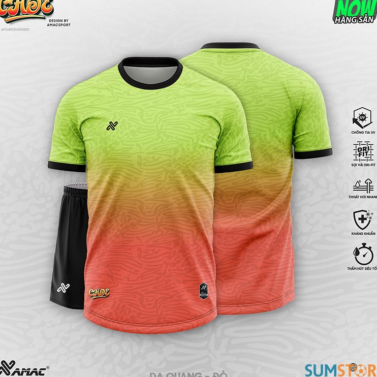 เสื้อกีฬาฟรีโลโก้ Choe Luminous - เสื้อฟุตบอลกีฬาเสื้อยืดงา