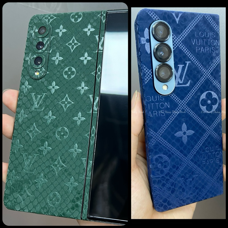 สติ๊กเกอร์หนัง 3M สําหรับ Samsung Z Fold 6, 5, Z fold 4, ZFold 3, Zfold 2, Oppo Find N3 ลายนูนเต็มรู