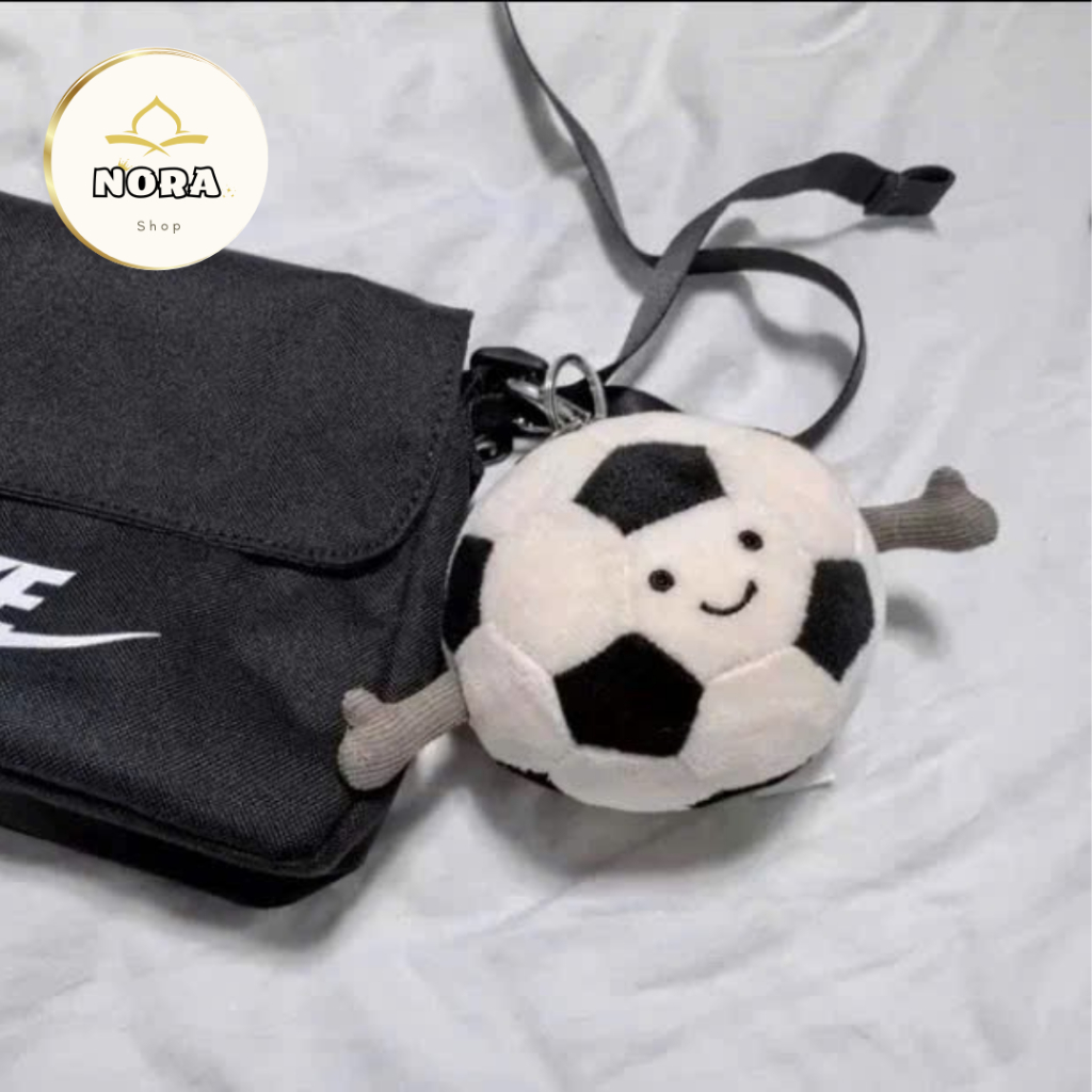(Excess) JELLYCAT Amuseables Sports Football Bag Charm - Cute Football JELLYCAT Keychain Full Tag Fr