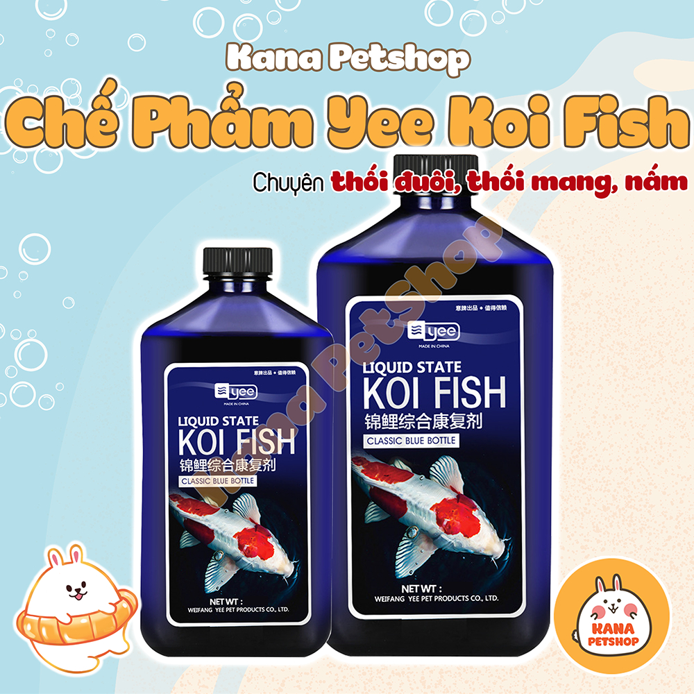 Yee Koi Fish Koi Fish Care Solution ป้องกัน Fungi, Tail Rot, และ Koi Fish Gill Rot