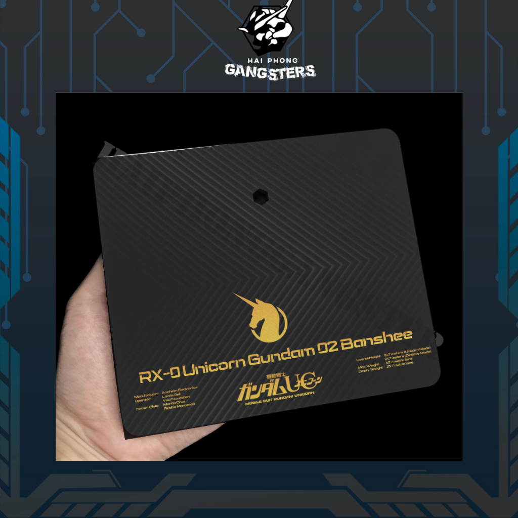 [ร้านข้อความก่อน]UGY16 - UNICORN GUNDAM 02 BANSHEE RX-0 (สีเหลืองไม่มีขอบ) - ฐานไมกาสําหรับ BANSHEE 