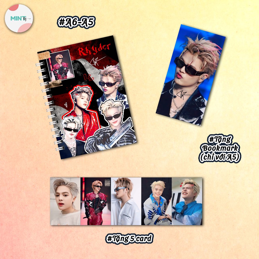 XO [Handmade] Spring NoteBook - NoteBook A5 A6 Idol Rhythm