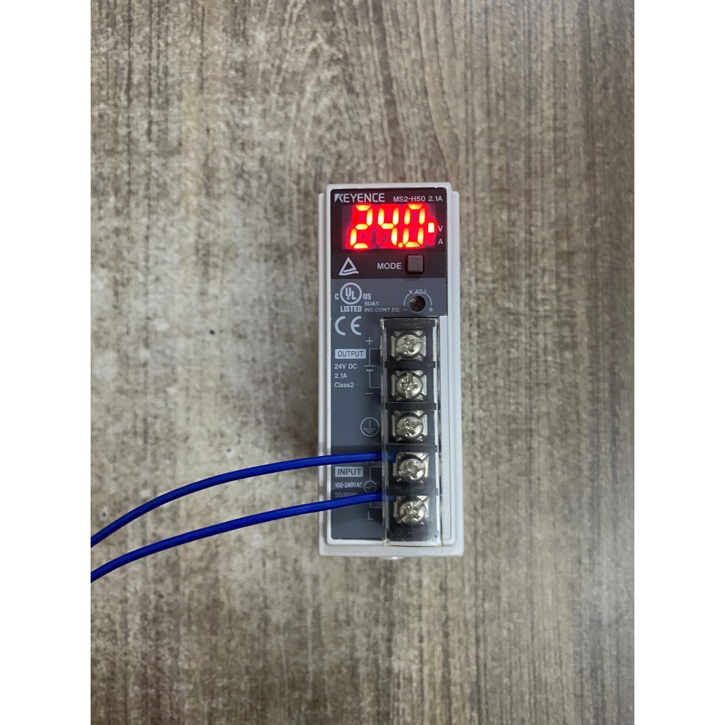 KEYENCE MS2-H50 24VDC 2.1A แหล่งพลังงานพร้อมจอแสดงผล V/A แบบถอดได้