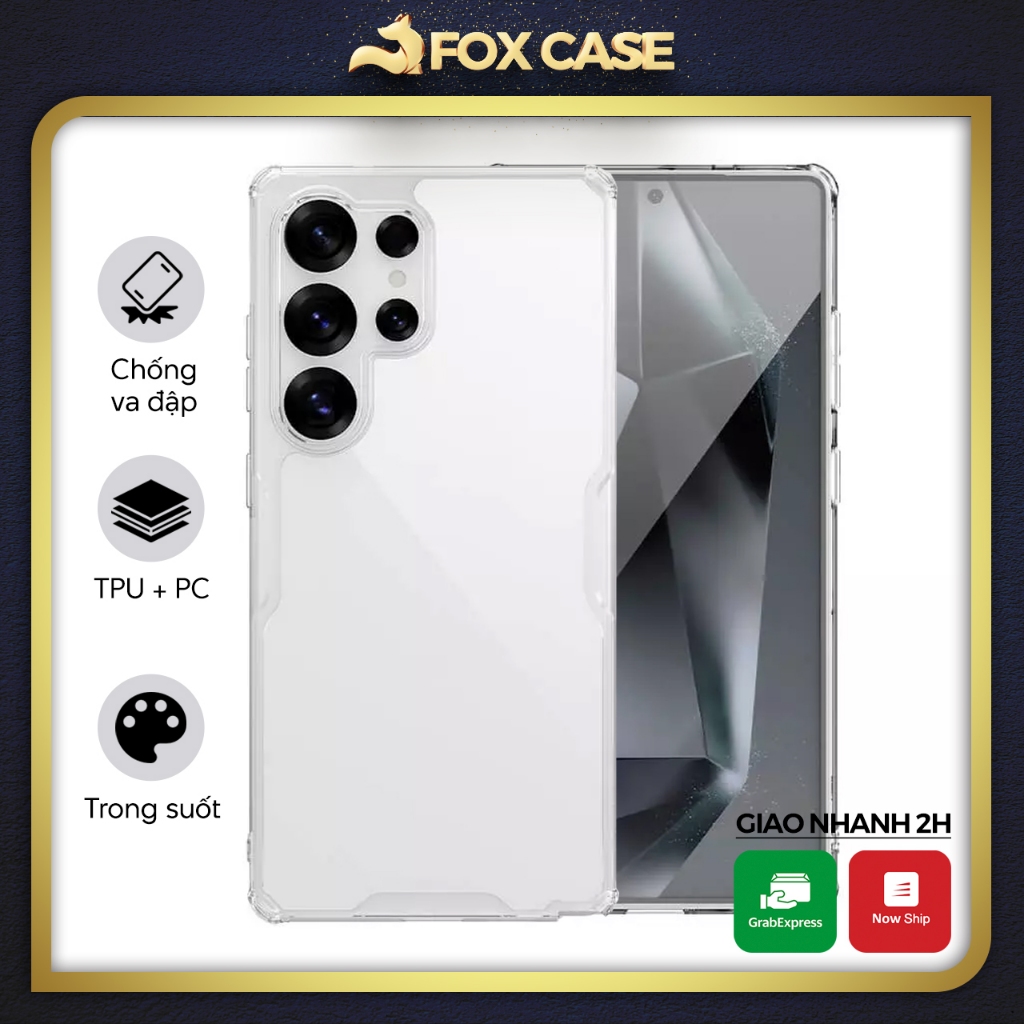 ของแท้ Nillkin Nature TPU Pro Transparent S25 Ultra, S25 Plus, S25, S24 Ultra, S23 Ultra Case - Fox 