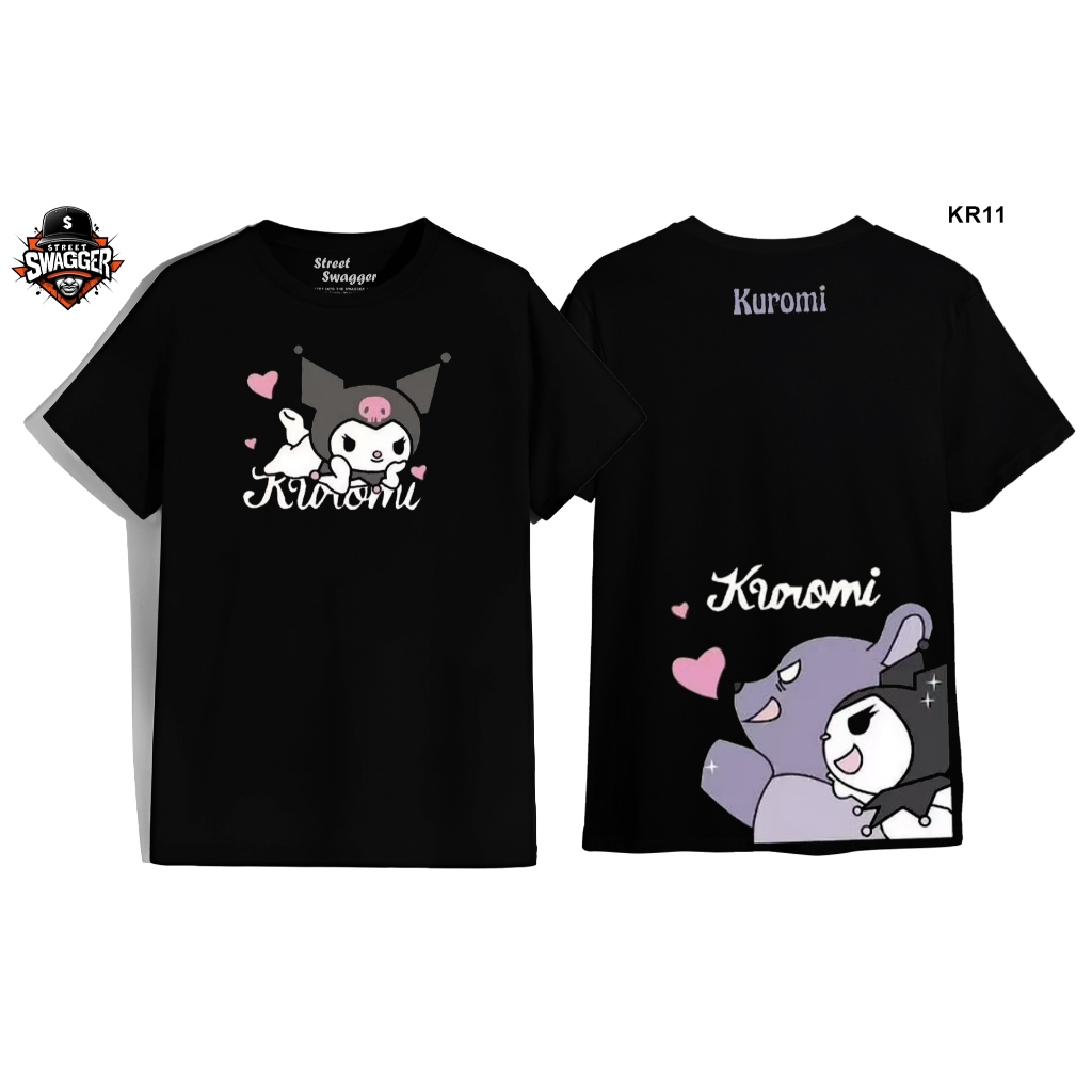Street Swagger Brand Collection เสื้อยืด Kuromi เสื้อยืดน่ารัก KR11 KR11