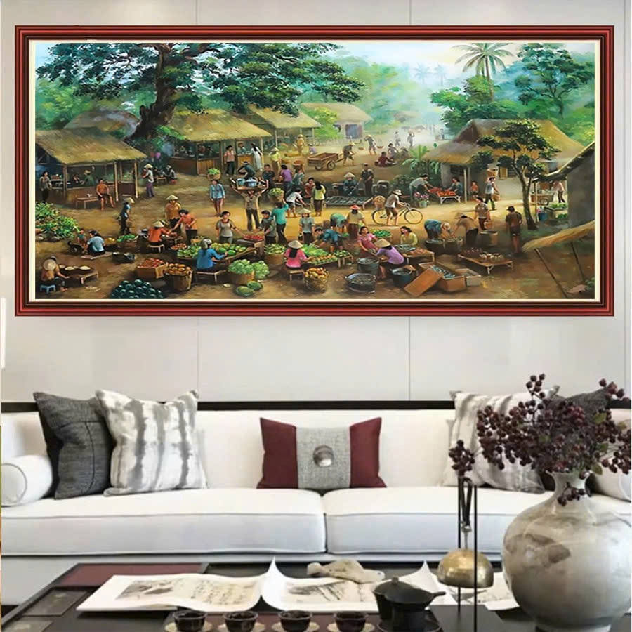 ภาพวาดปักครอสติช Cho Que (ปักปิด) VS8215(150x75)cm VS8225(200x100)cm