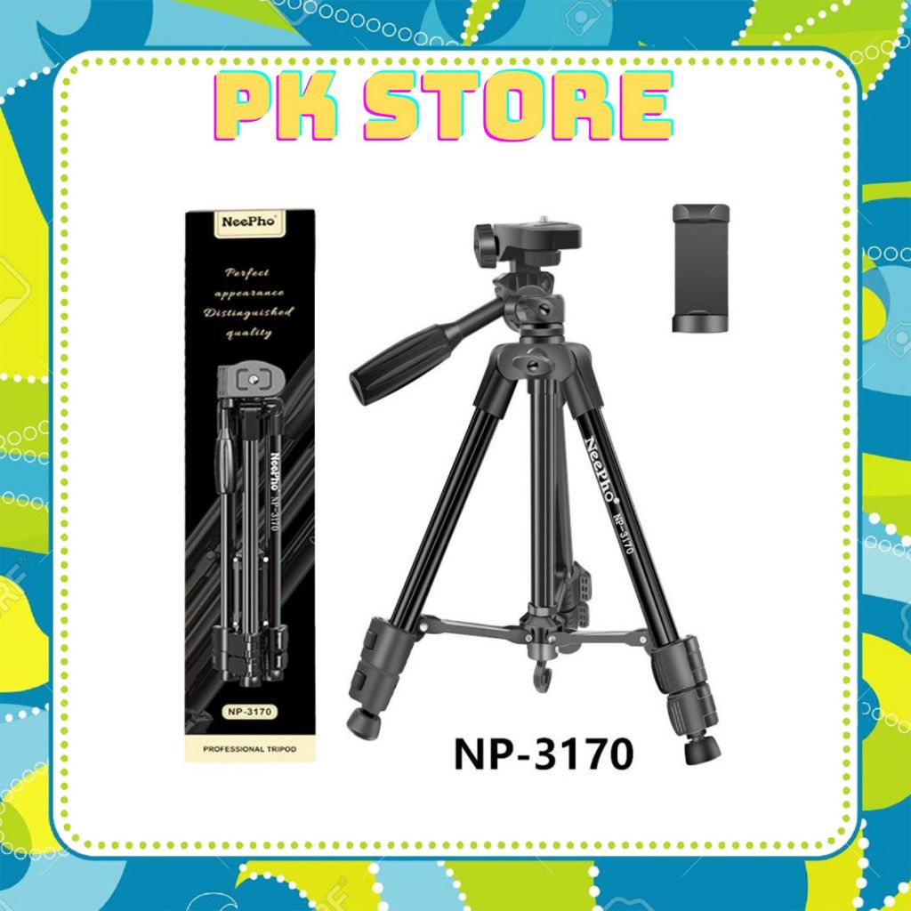 TriPod NP-3170 TriPod Selfie Stick ผสมผสานกับรีโมทที่เข้ากันได้กับหลายรุ่น