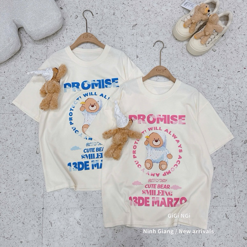 13DE MARZO BEAR พร้อมหมวกเสื้อยืด