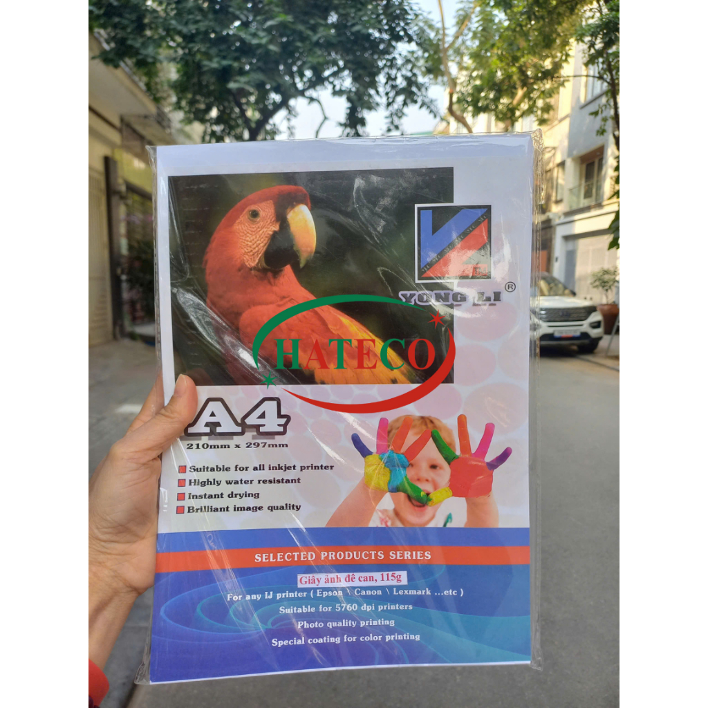 แผ่น 50 แผ่น OF PERMANENT PHOTO DOCUMENT A4 DL 135GSM (กระดาษ PHOTO) - กระดาษภาพถ่าย GLOSSY - PHOTO 