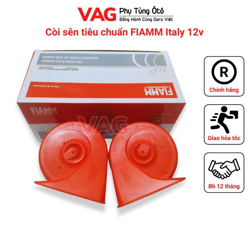 [ของแท้] FIAMM ITALY 12V 400Hz/500Hz แตรโซ่กันน้ํา