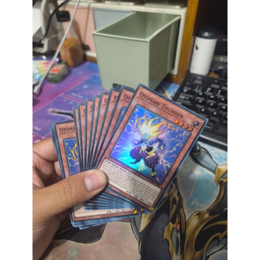 [Yugioh Funny Shop] การ์ด Otonari Thunder 1 ใบ - SUDA-EN098 - Super Rare 1st Edition