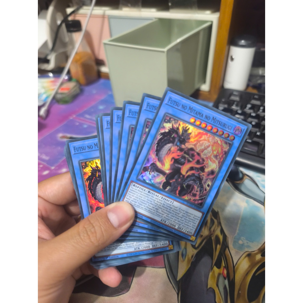 [Yugioh Funny Shop] การ์ด 1 ใบ Futsu no Mitama no Mitsurugi - SUDA-EN093 - รุ่นสุดหายาก 1st Edition