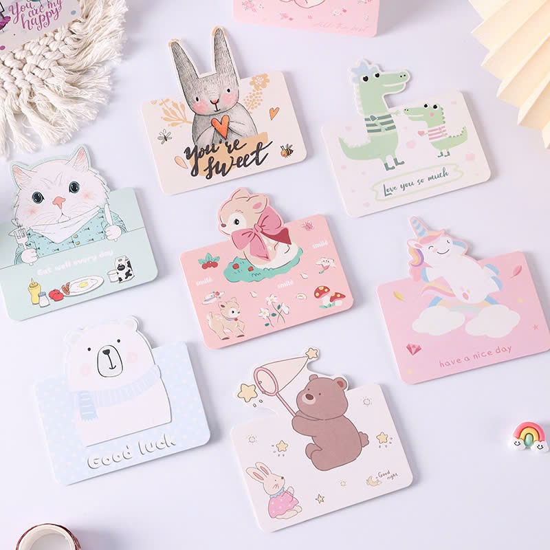 (CODE 18) COMBO OF 10 ANIMAL GIFT CARDS, CUTE HAPPY BIRTHDAY CARDS