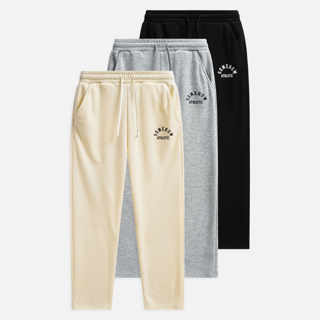 Mens Jogger Relaxed Form Athletic, ผ้าปิเก้ 80% Poly - ผ้าฝ้ายสบาย 20%, JG0009, SOME HOW STORE