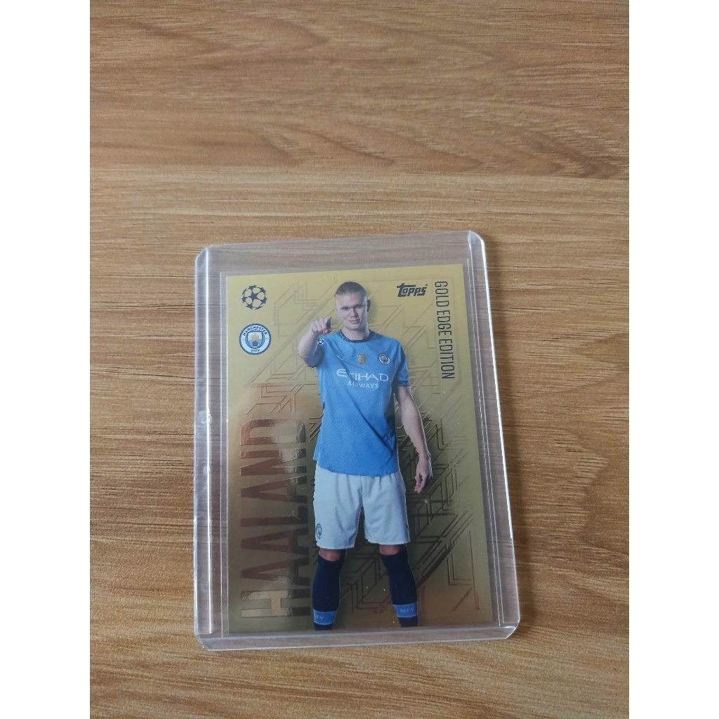 Topps Match Attax 24/25 Gold Edge Erling Haaland Football Card - Man City - Man City (3) - Match Att