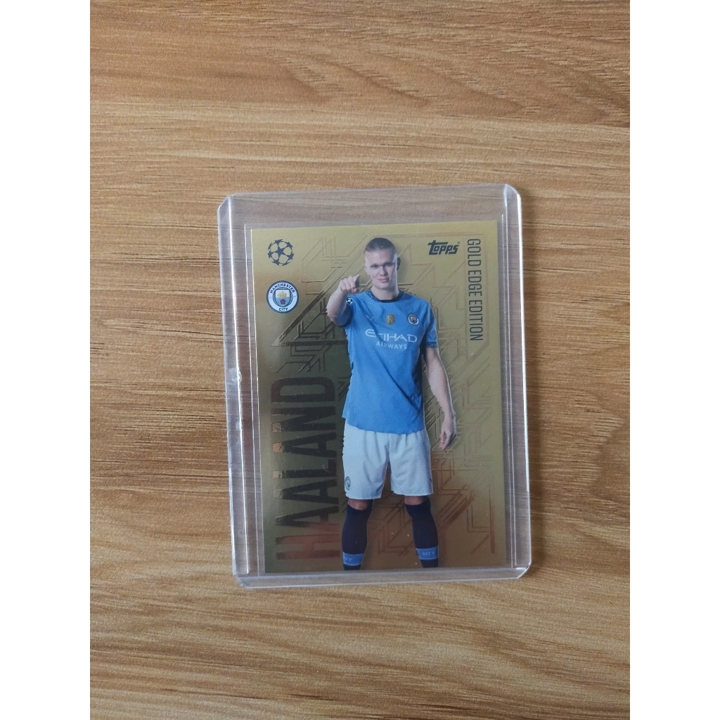 Topps Match Attax 24/25 Gold Edge Erling Haaland Football Card - Man City - Man City (2) - Match Att