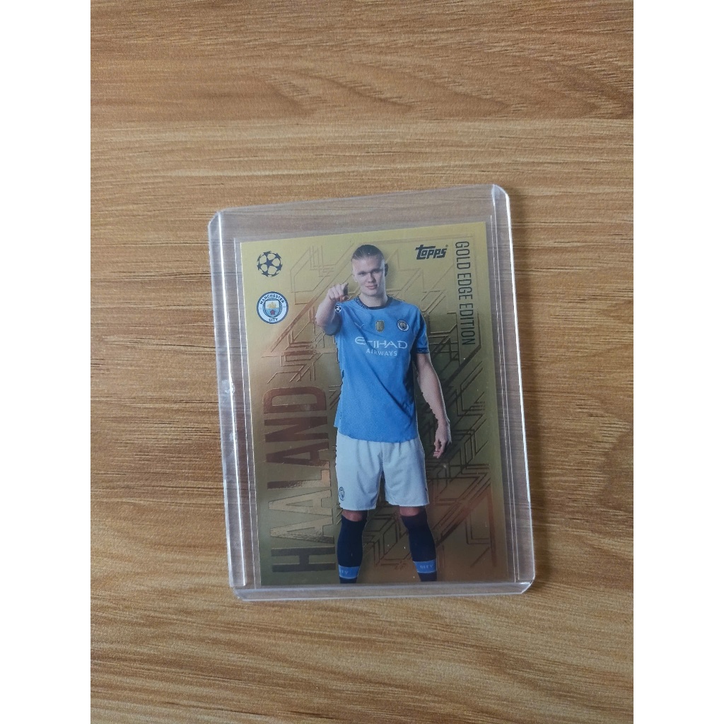 Topps Match Attax 24/25 Gold Edge Erling Haaland Football Card - Man City - Man City (1) - Match Att