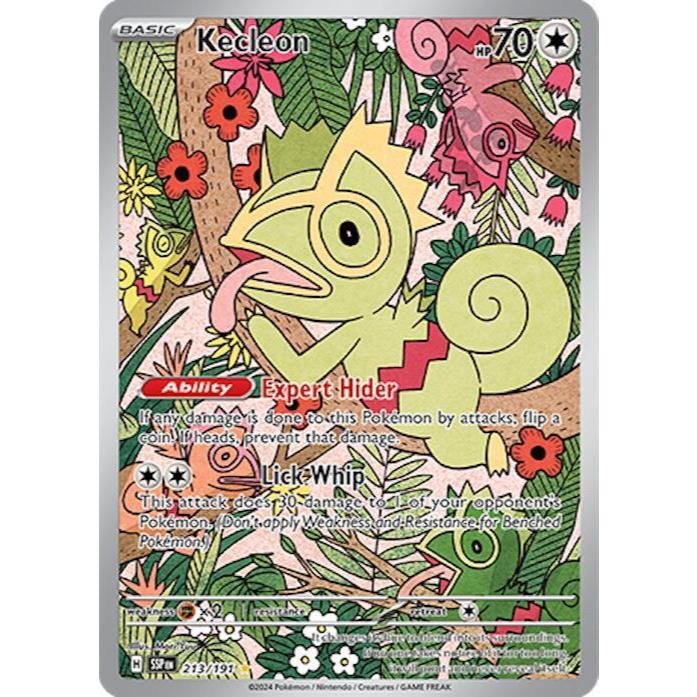[ของแท้] [ENG] POKEMON Card /Card Game - Kecleon - 213/191 - SV08: Surging Sparks