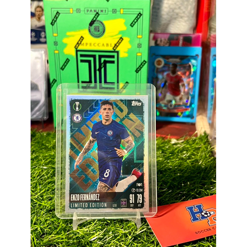Enzo Fernandez Limited Edition Topps Match Attax UCL 2024/25 การ์ดฟุตบอล