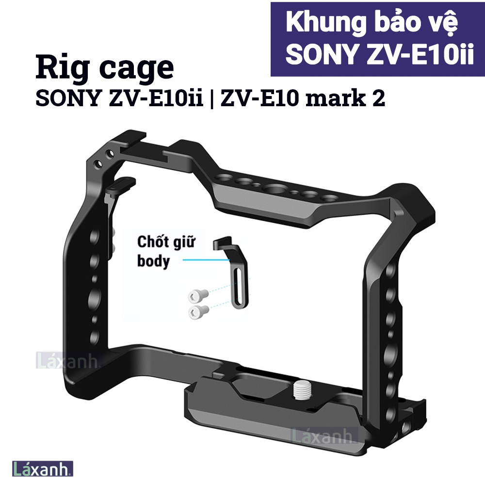 SMALLRIG Sony ZV-E10ii ZV-E10 Mark 2 | ตัวยึดกล้องกรงแข็งกรอบป้องกัน Sony zve10 zv e10 ii mark 2 ริก
