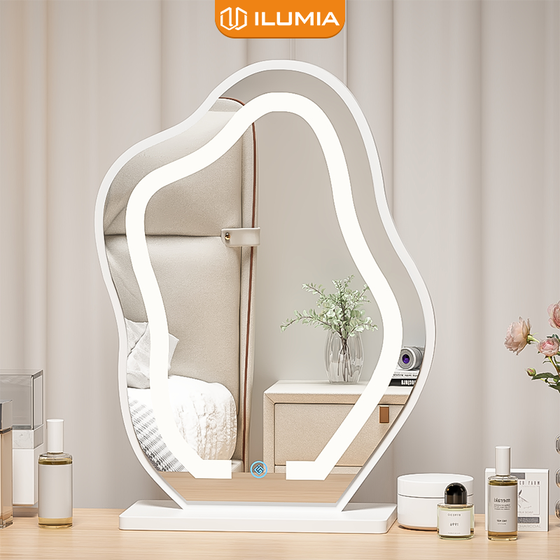 กระจกสัมผัส Led รูปทรงเมฆหรูหราเหมาะสําหรับโต๊ะเครื่องแป้งยี่ห้อ ILUMIA - GP294