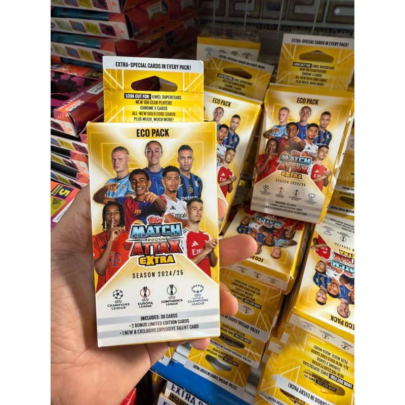 [ 1x Eco pack ] Match Attax Champions League EXTRA Season 2024/25 24/25 (39 ใบ) (สินค้าแท้)