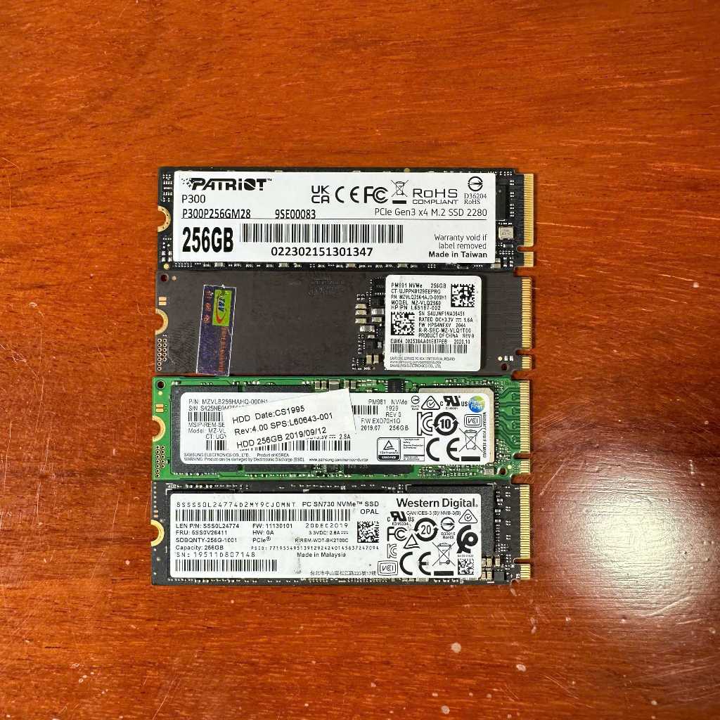 M2 Nvme 2280 ฮาร์ดไดรฟ์ ssd - 128GB, 256GB, 512GB -