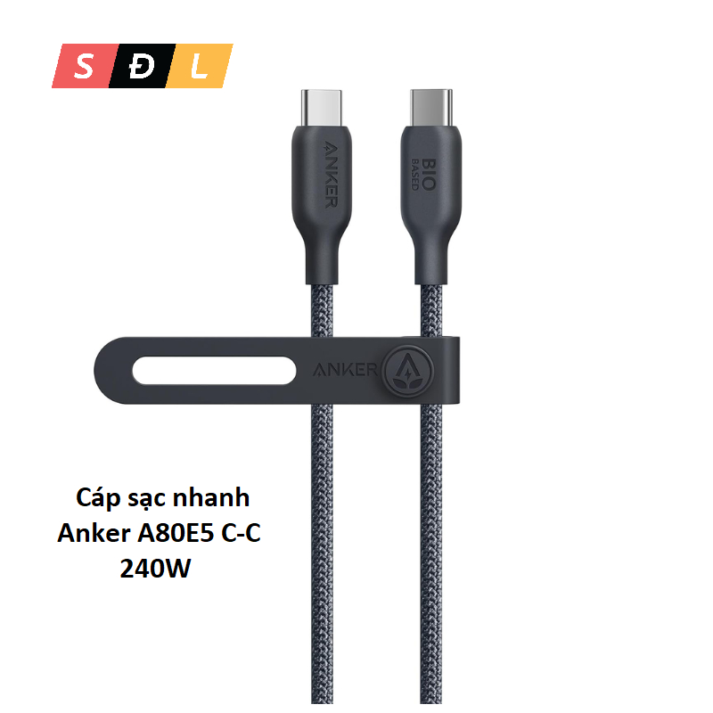 Anker A80E5 CC 240W 0.9m สายชาร์จเร็ว Bio-Braided