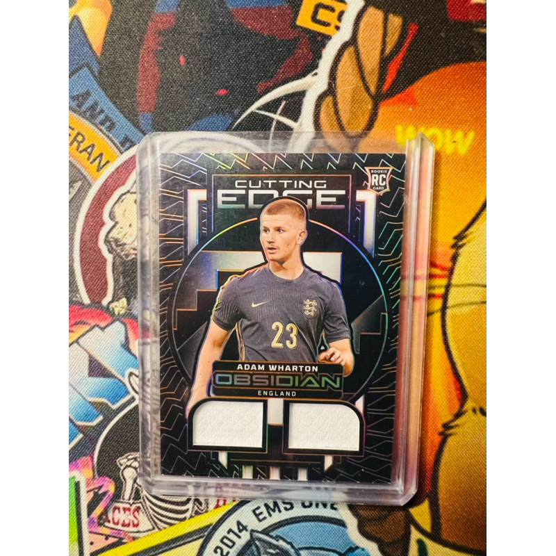 เสื้อชิ้นการ์ดฟุตบอล Adam Wharton /99 England Panini Obsidian 2023/24