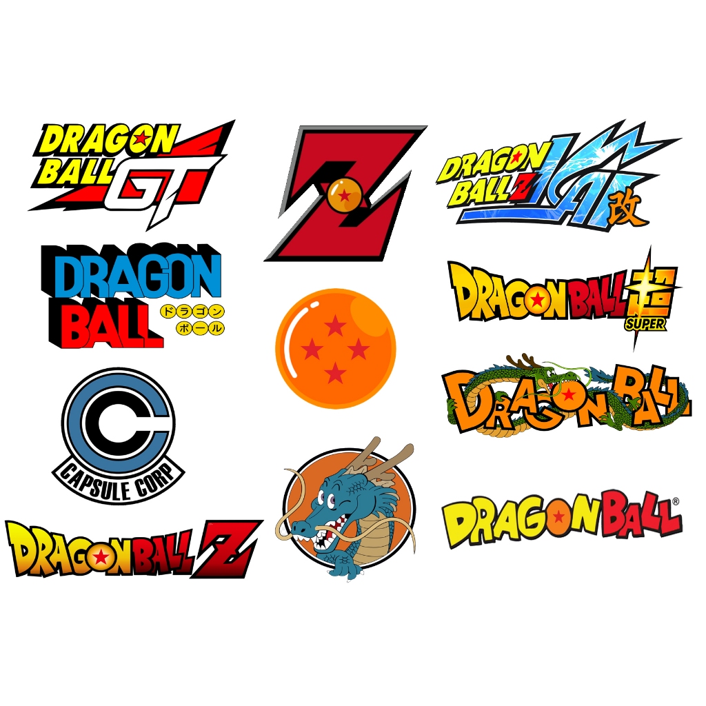 สติ๊กเกอร์โลโก้ Dragon Ball 7 สติ๊กเกอร์ Songoku สติ๊กเกอร์อนิเมะ