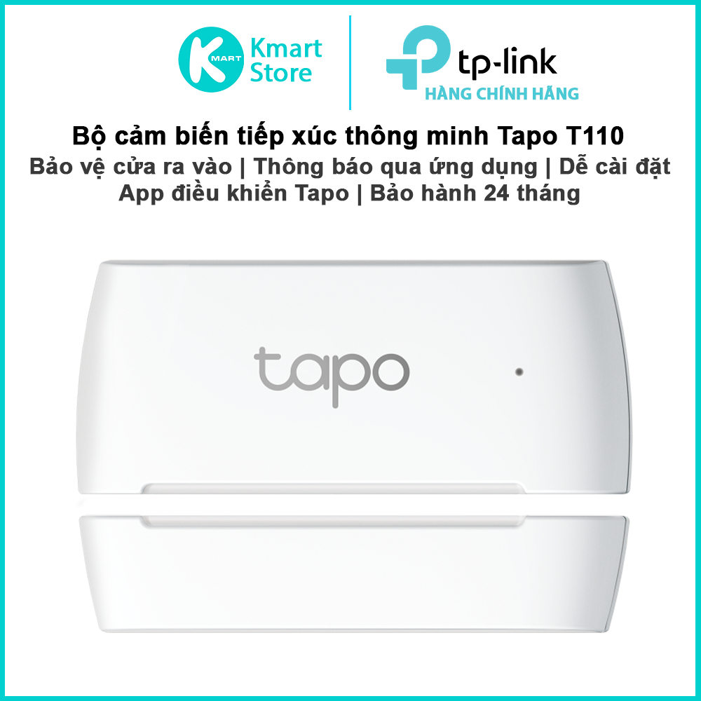 TP-Link Tapo T110 Smart Contact Sensor | กันรอยประตู | ติดตั้งง่ายผ่านแอป TAPO | 2 ปี