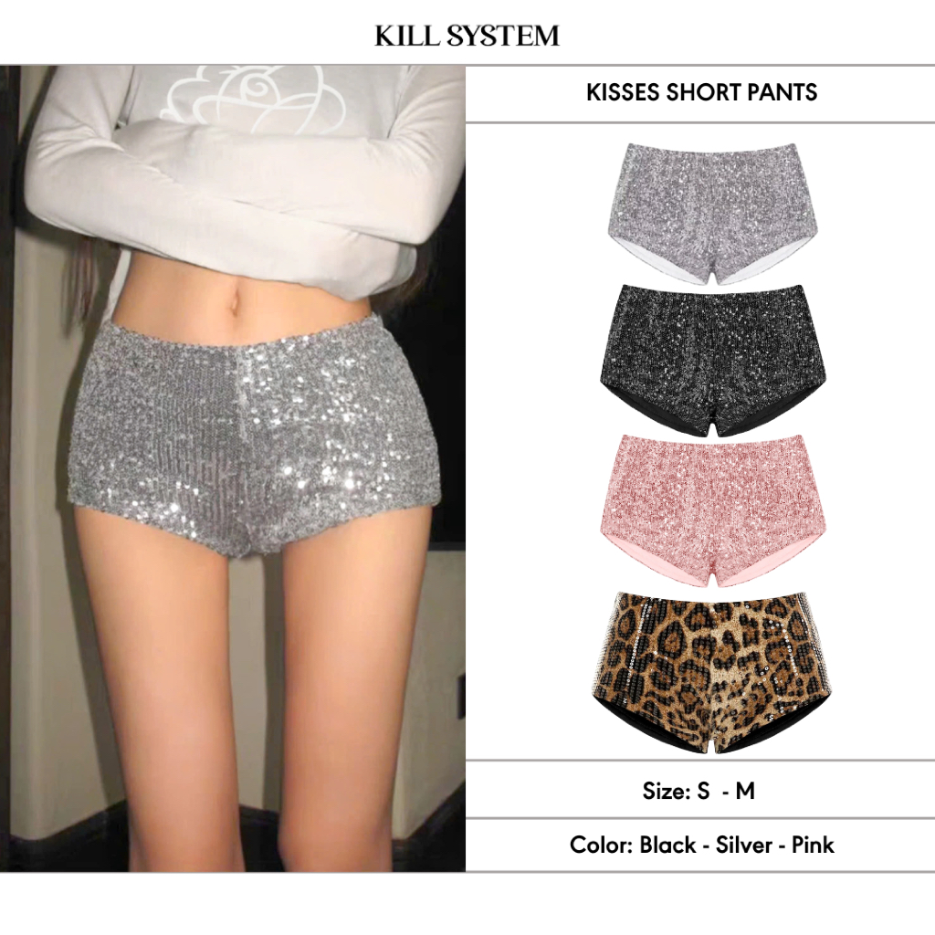กางเกงเลื่อมเอวต่ํากระชับสัดส่วน SA Kisses - Kill System