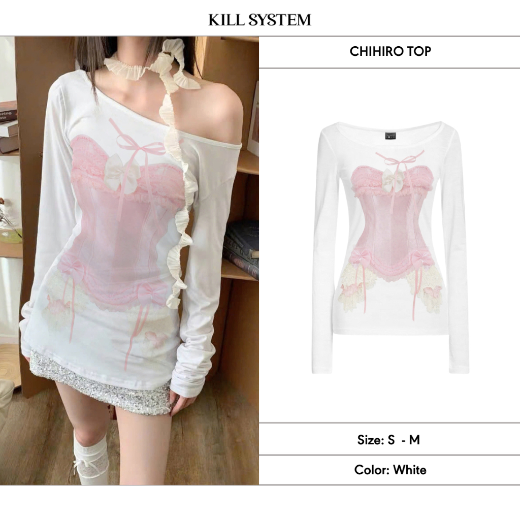 เสื้อยืดแขนยาวซีทรู ชิฮิโระ - ระบบฆ่า