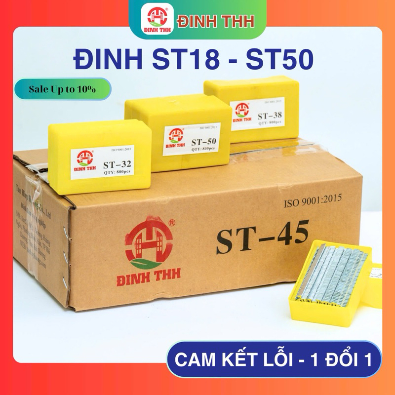 ST Nails - กล่อง 800 เล็บ - THH - ST18, ST25, ST32, ST38, ST45, ST50