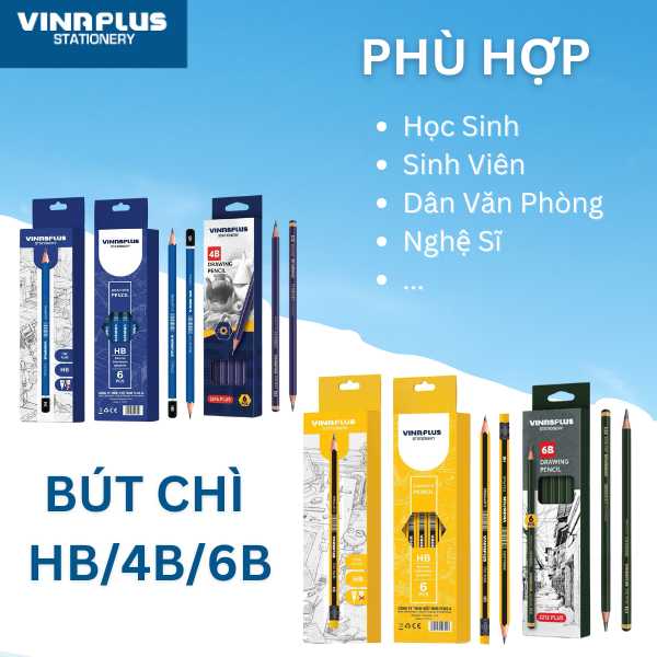 ดินสอ Vinaplus HB/4B/6B
