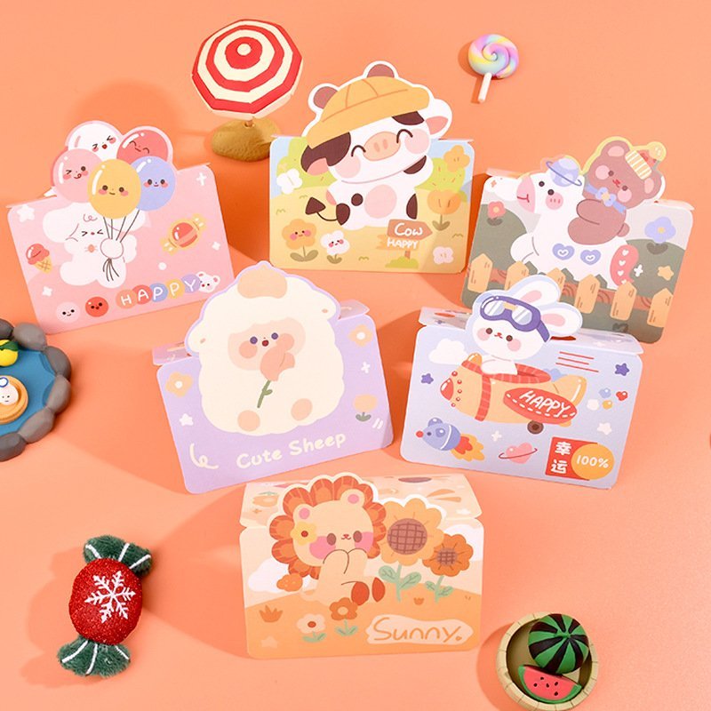 COMBO 5 (CARD 23) การ์ด 3 มิติพร้อม ADORABLE ANIMAL SHAPES RECORDED สําหรับ CHILDREN