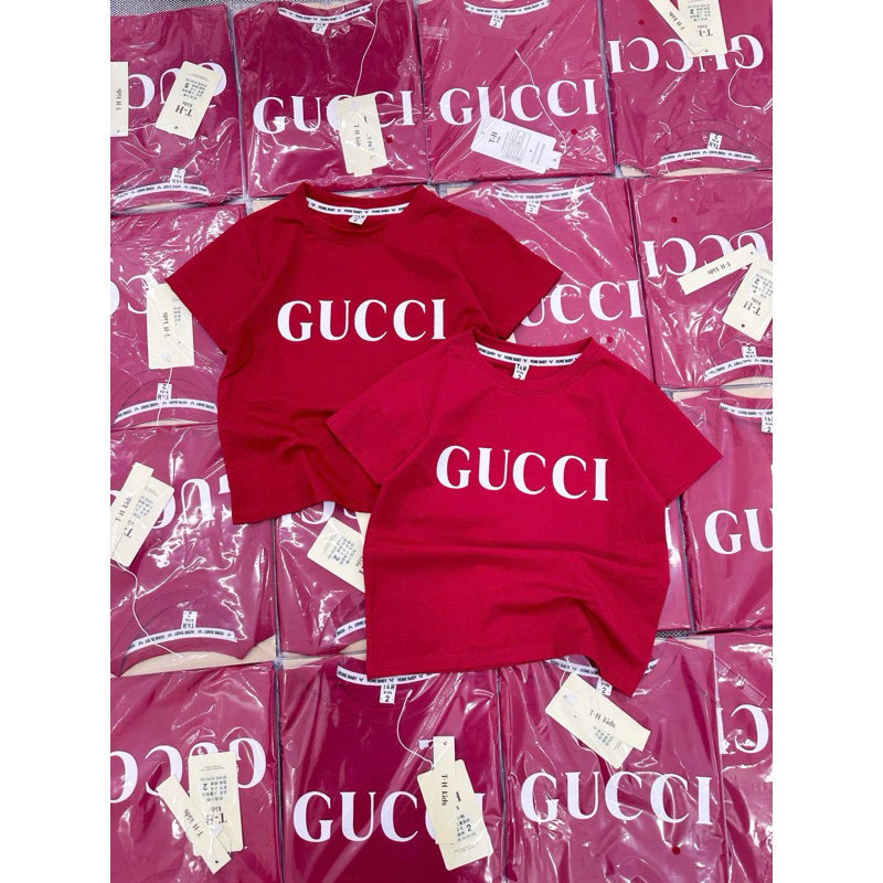 จีซี เสื้อยืดสีแดงพลัมพื้นฐานสําหรับทารกและเด็กแม่เสื้อยืดครอบครัวผ้าฝ้าย
