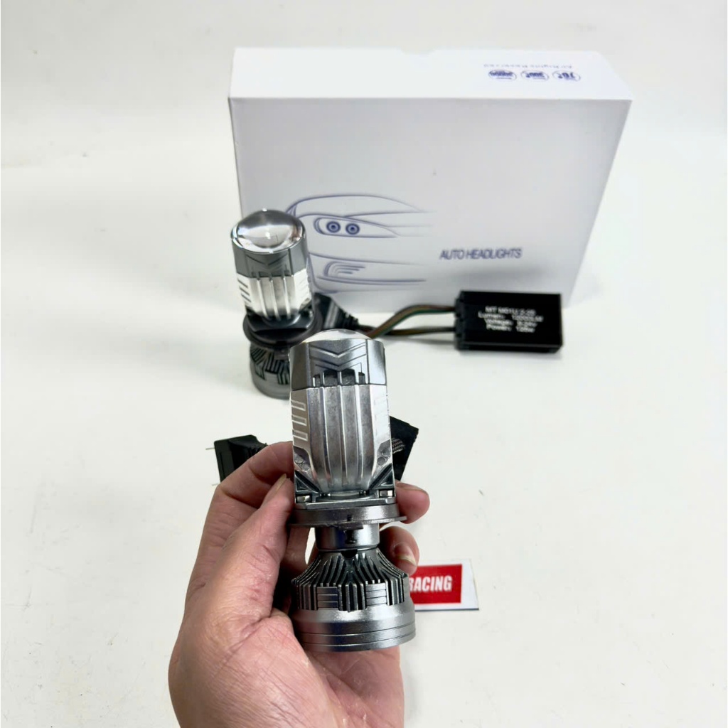 Mini Ball Bearing M01U ความจุ 120W - 12 Core Super Bright Led Chip H4 ฐาน - 12 เดือน