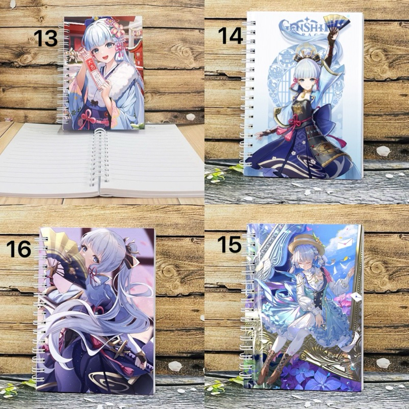 XO Kamisato Ayaka Genshin สมุดสปริงกระแทก/สมุดโน้ต Kamisato Ayaka