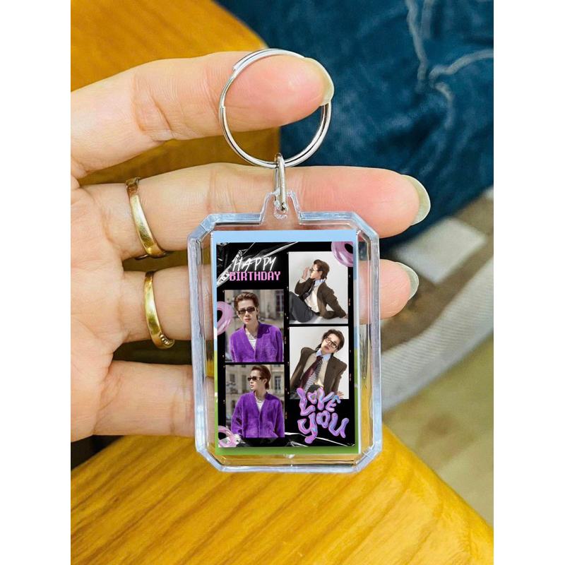 พวงกุญแจ Photobooth พิมพ์ลาย/พวงกุญแจสั่งทําพิมพ์ลาย Photobooth Keychain
